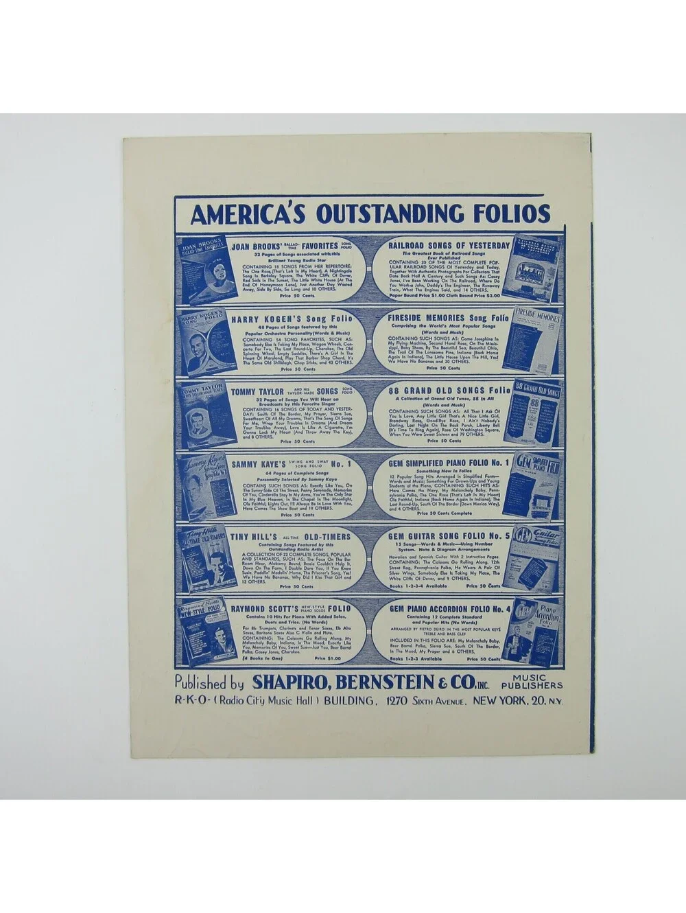 Sheet Music There Goes That Song Again Carolina Blues Ann Miller Vintage 1942